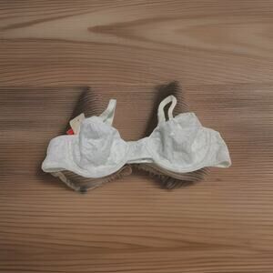 NWT Vintage Vassarette Bra 36B 75191 Unlined Underwire New White Lace Adjustable